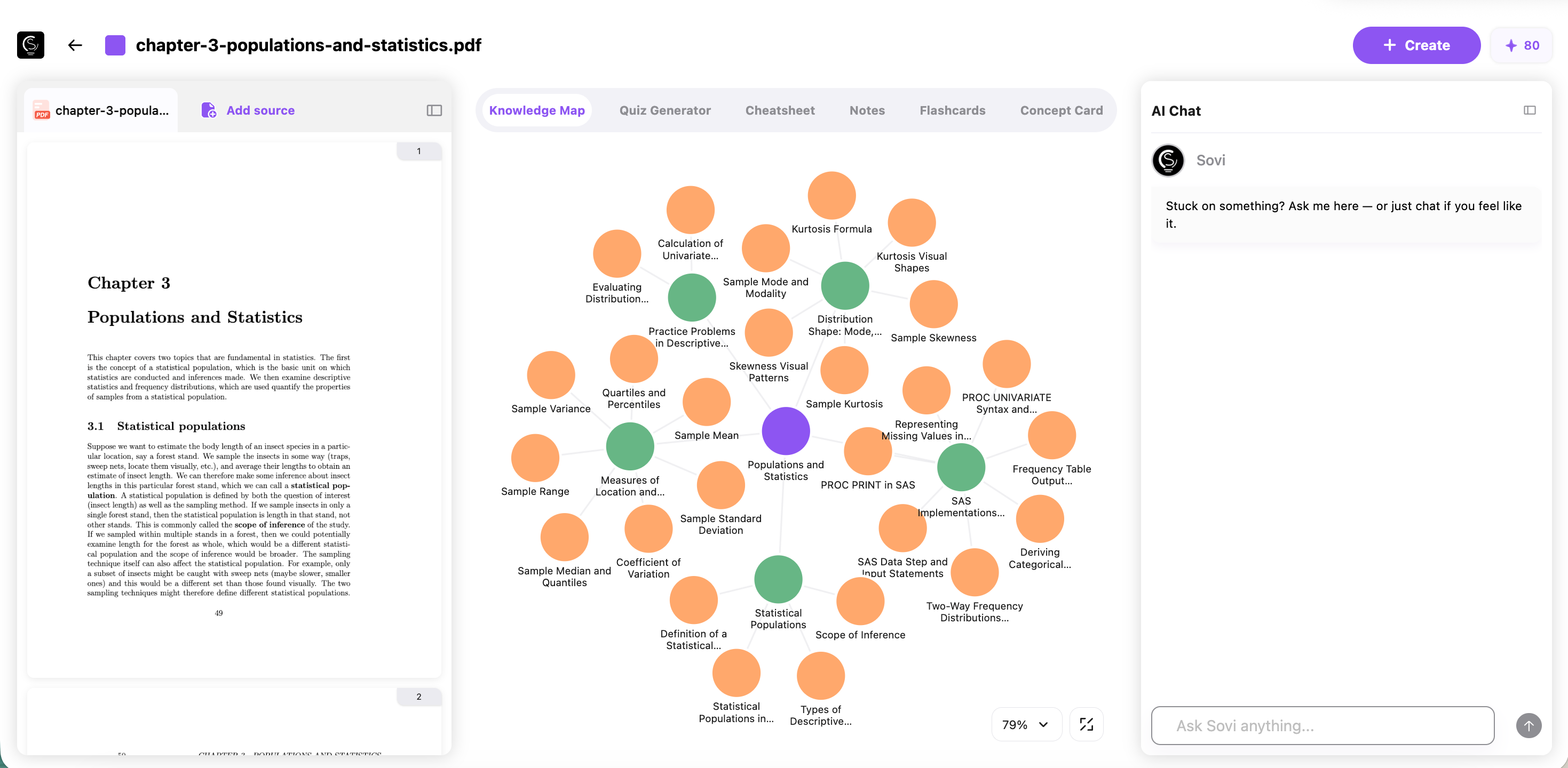 Knowledge Map Real UI