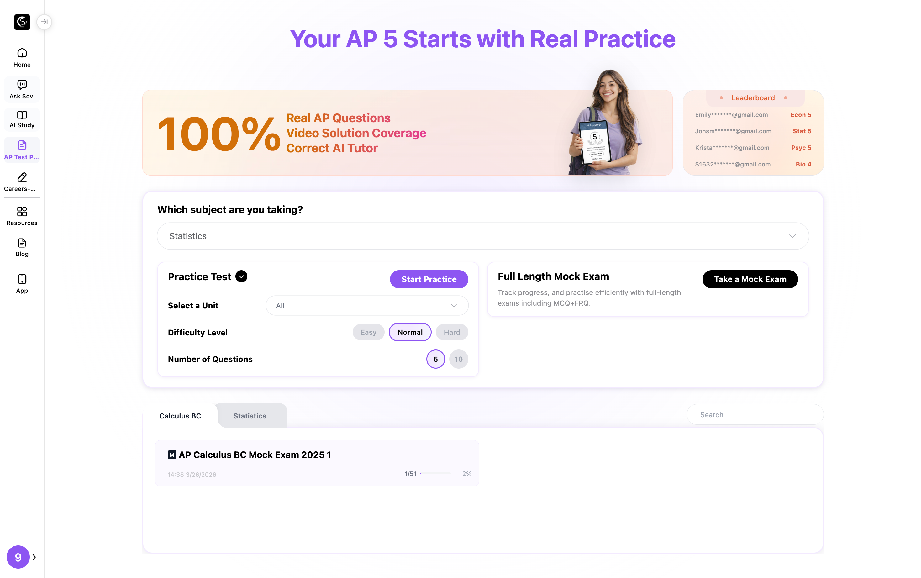 Test Prep UI